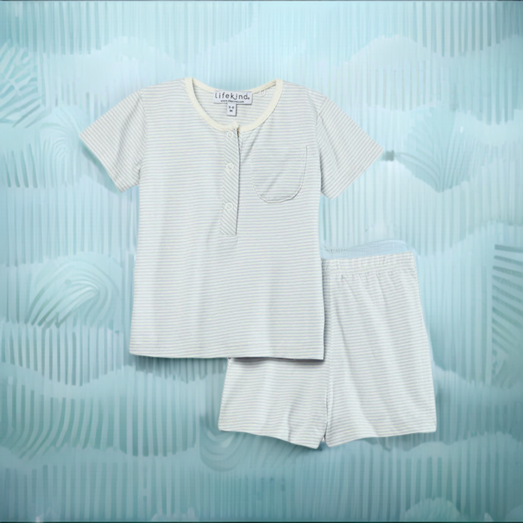 Certified Organic Cotton Short Sleeve T-Shirt, Shorts Set