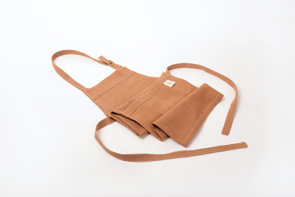 Tan Solid Certified Organic Cotton Apron