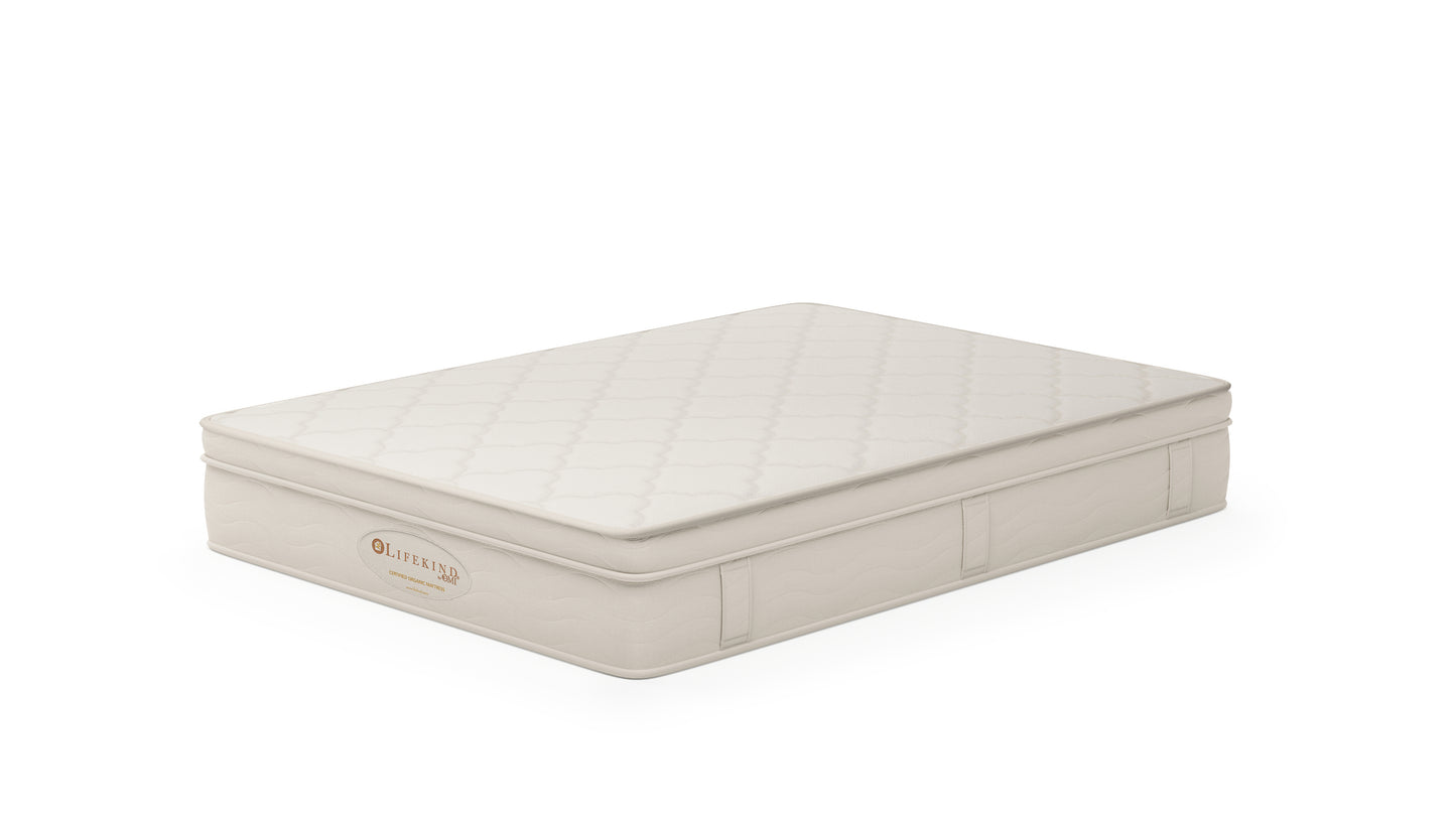 The Lassen™ — Certified Organic Latex Mattress with Sculpted Pillow-Top