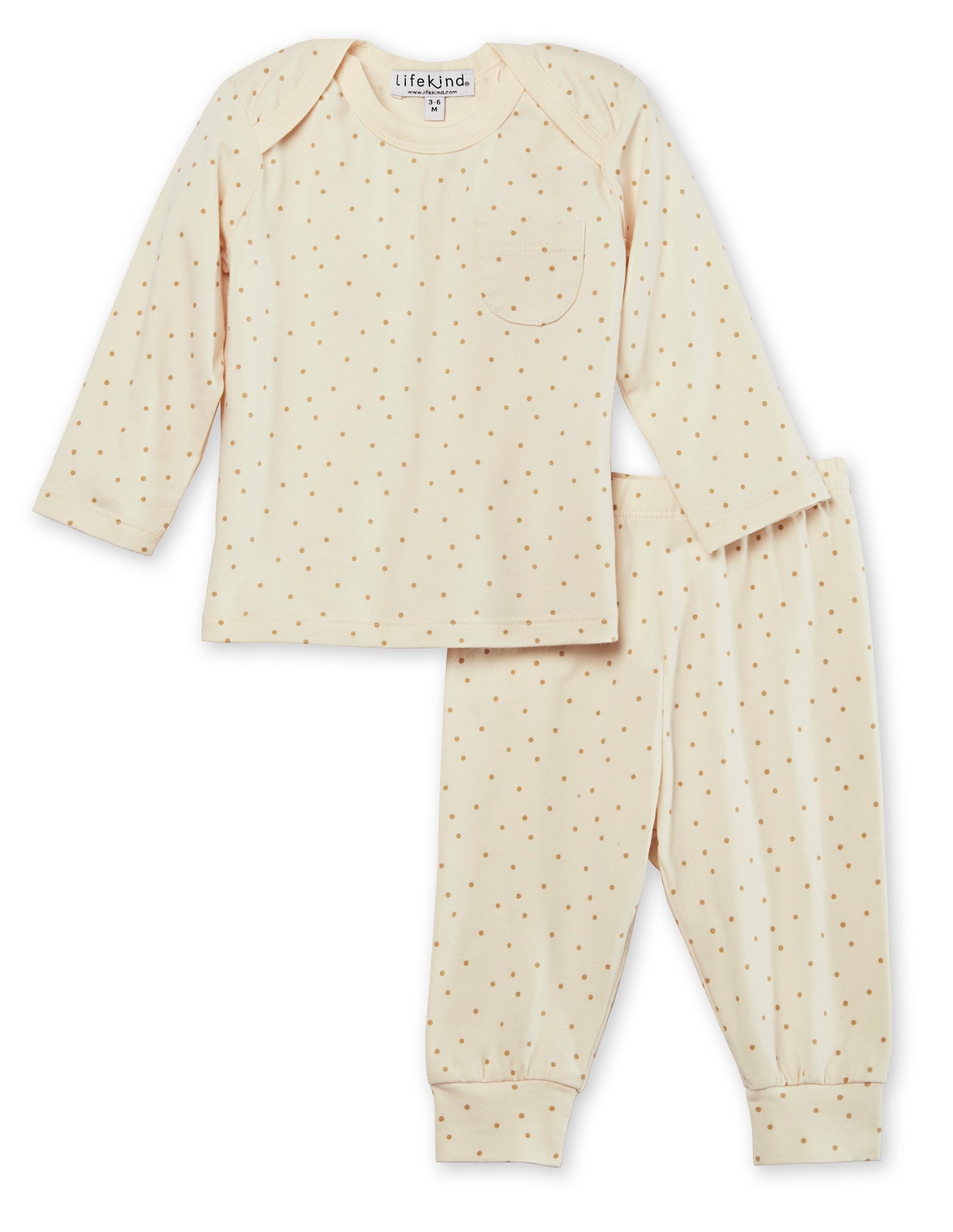 Certified Organic Cotton Long Sleeve Shirt, Pants Set