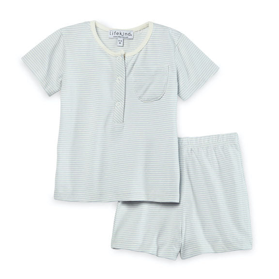 Certified Organic Cotton Short Sleeve T-Shirt, Shorts Set