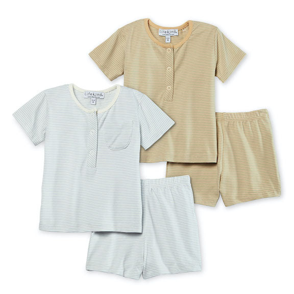 Certified Organic Cotton Short Sleeve T-Shirt, Shorts Set