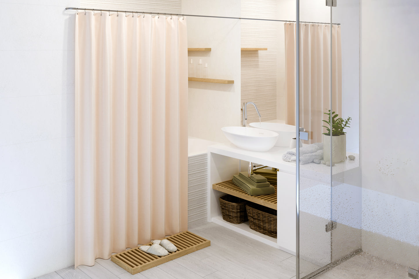 Certified Organic Cotton Shower Curtain