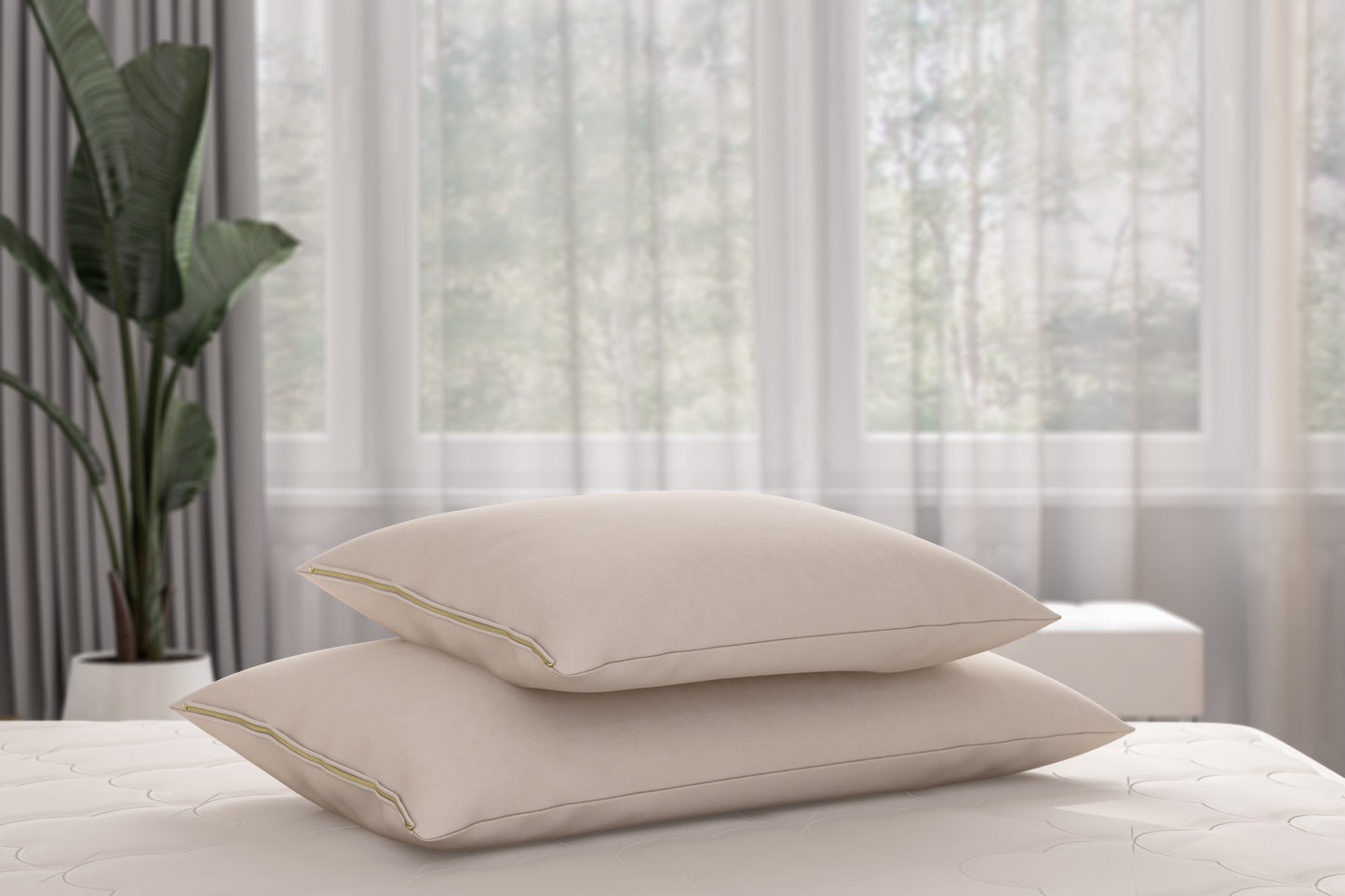 Certified Organic Wool-Wrapped Natural Shredded Rubber Pillow