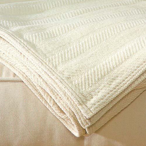 Lifekind: Organic Chenille Throw Blanket, Color: Ivory, latex mattress, organic latex mattress, organic mattress, lifekind latex mattress, organic mattresses, latex mattresses