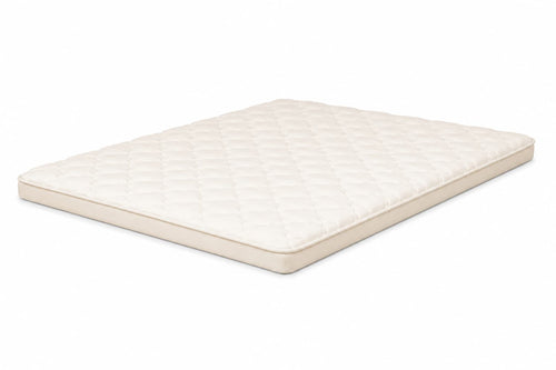 Certified organic latex Sculpted Pillow Top by Lifekind — 3.5-inch profile, quilted organic cotton and wool cover