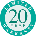Certified organic mattresses featuring a limited twenty-year warranty