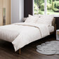 Certified Organic Cotton Sateen Duvet Cover in Ivory