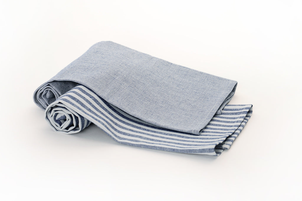 Organic Cotton Stripe Kitchen Towels