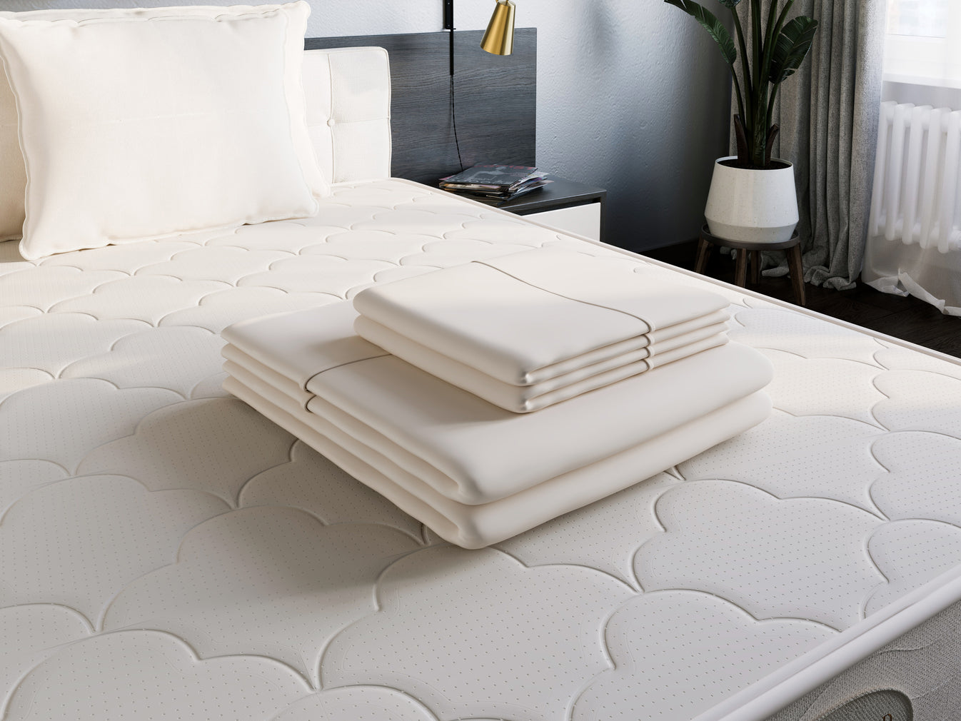 Dream Sheets — White Certified Organic Cotton Sheet Set Bestselling