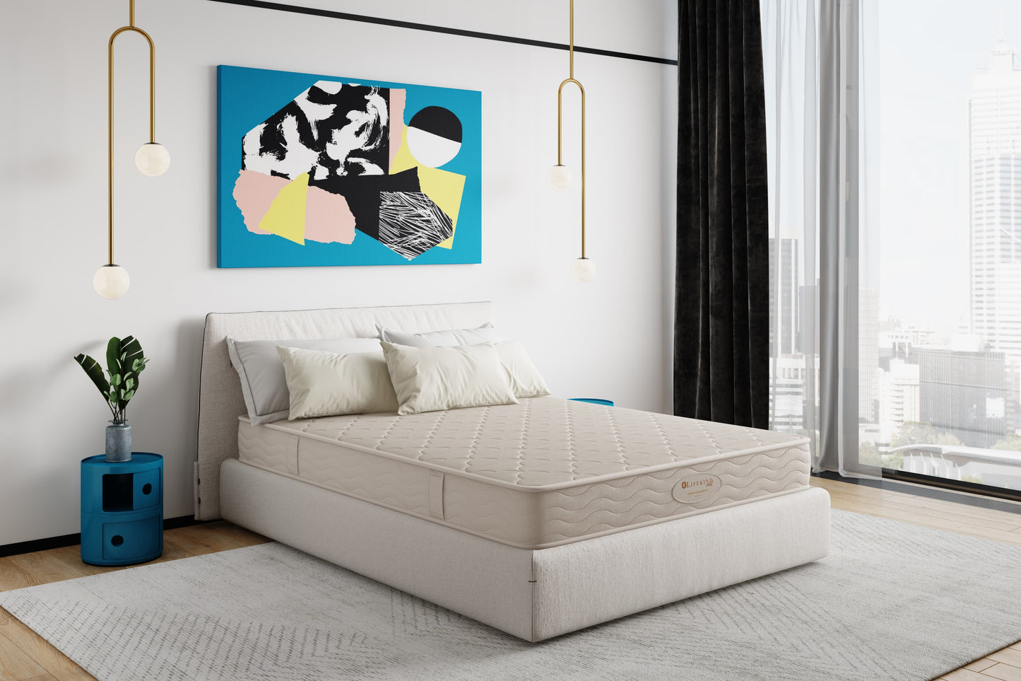 The Euro Soft Top™ — Certified Organic Latex Mattress with Cushion-Quilted Cover