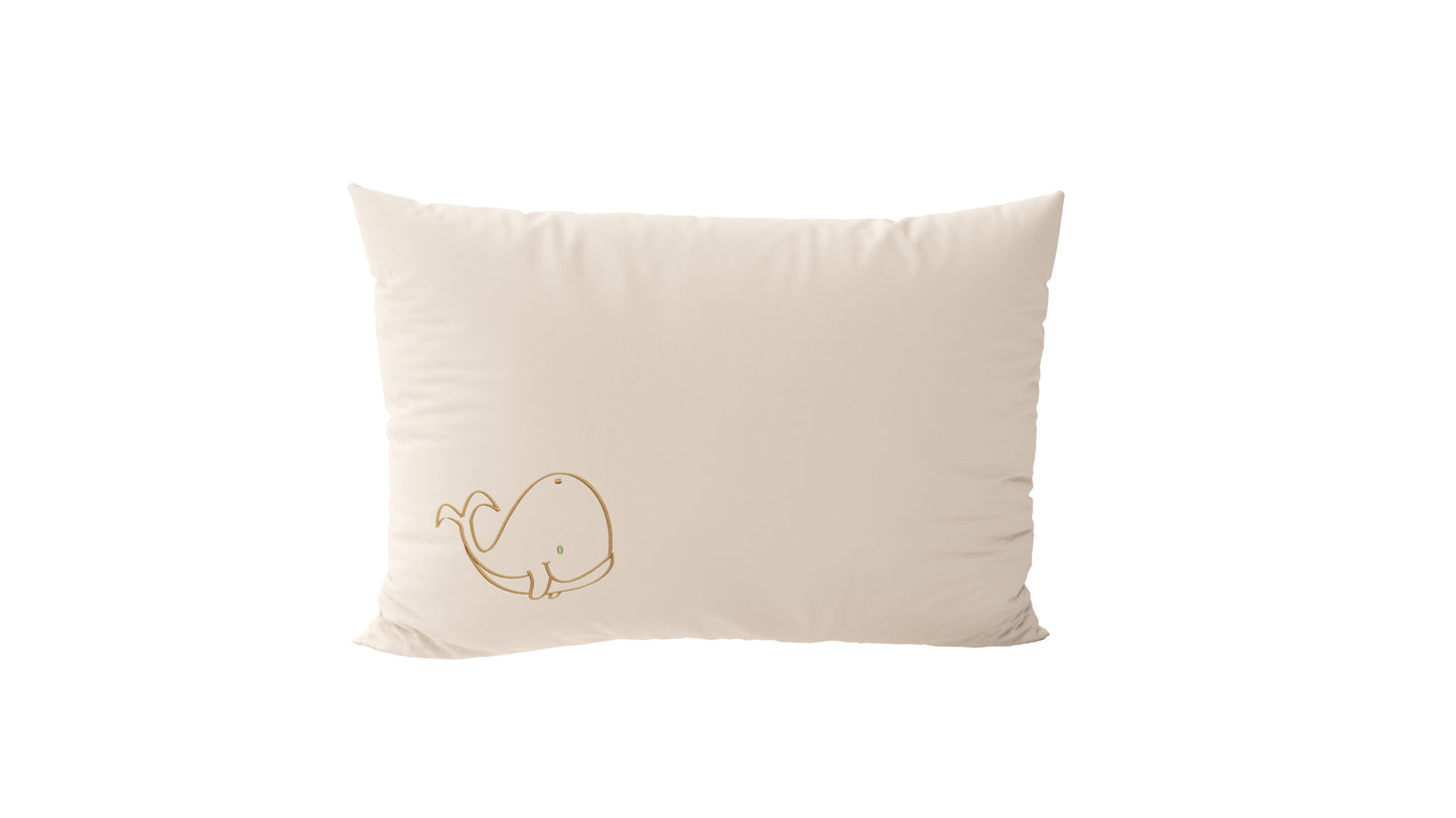 Certified Organic Embroidered Toddler Pillow