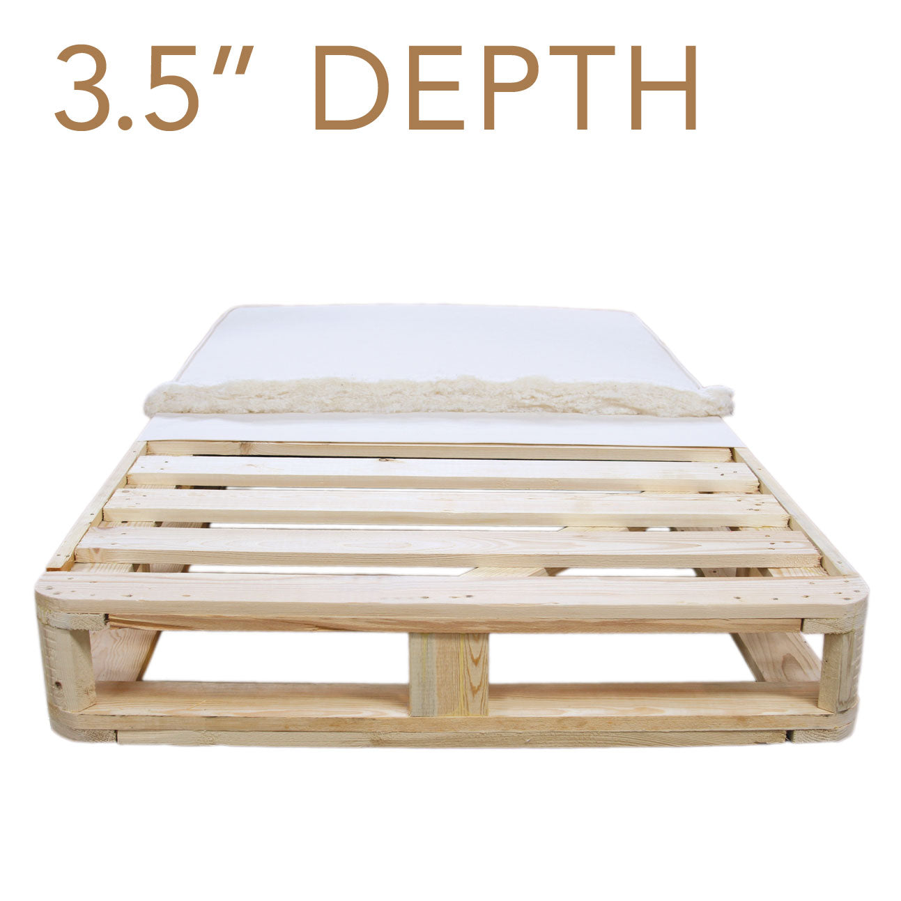 Upholstered Wood-Slat Foundation (3.5 inch)