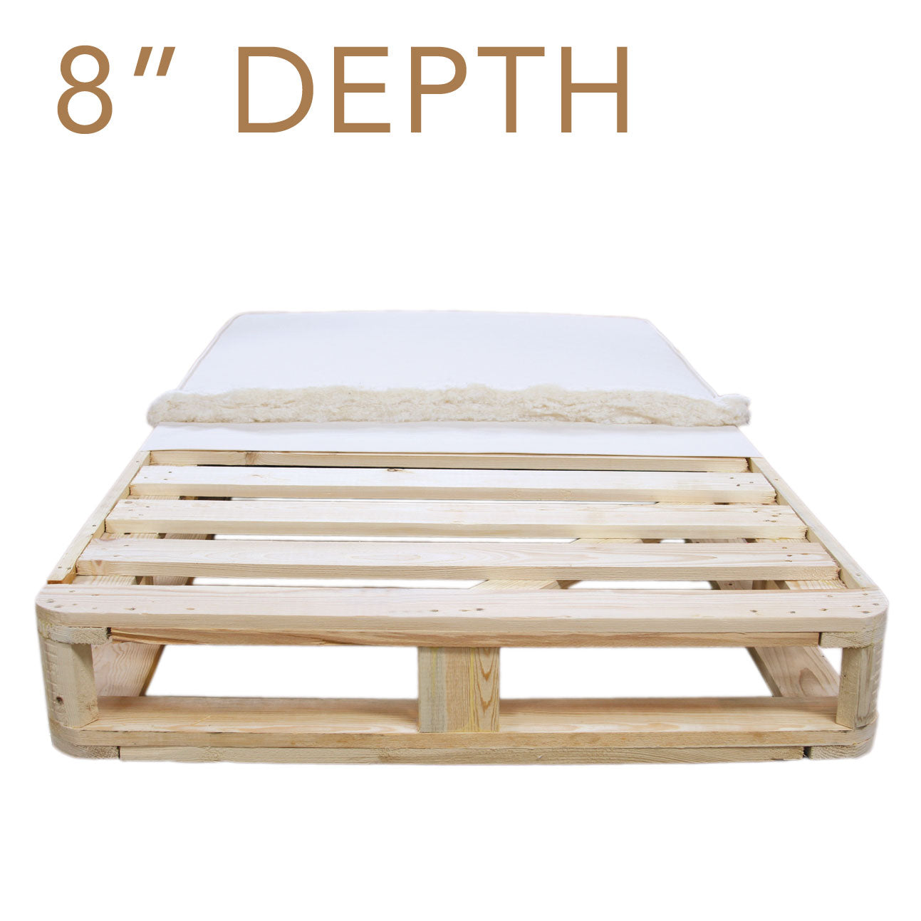 Upholstered Wood-Slat Foundation (8 inch)