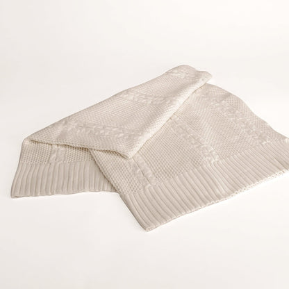 Certified Organic Cotton Honeycomb Throw