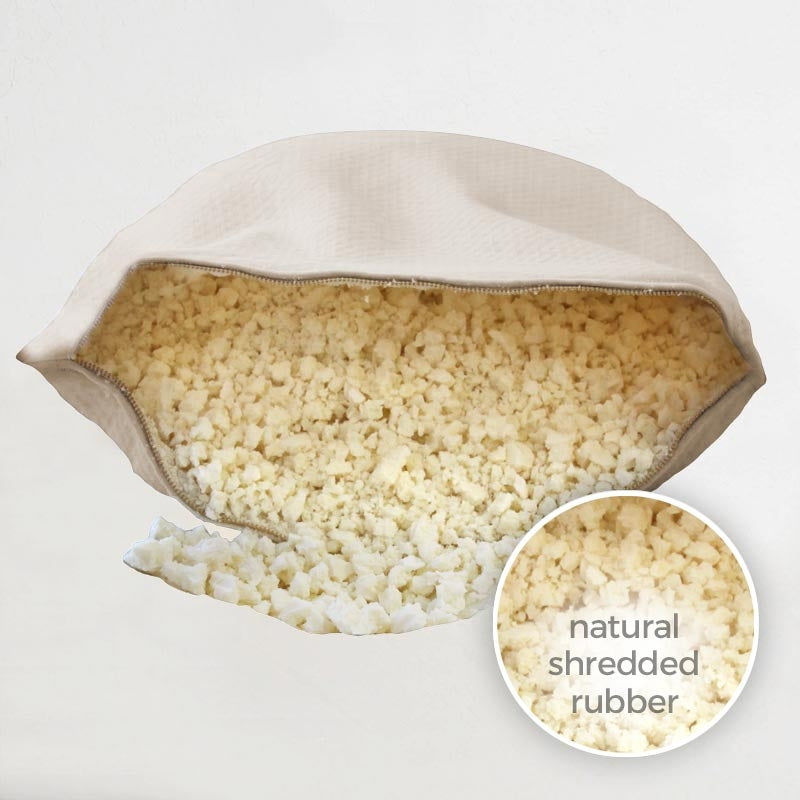 Natural shredded latex clearance pillow