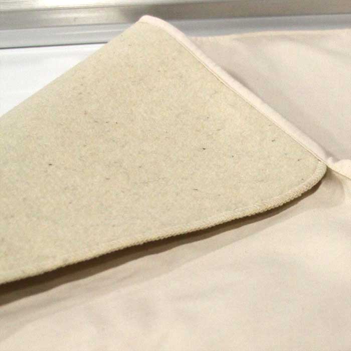 Naturally Safer® Wool on Underside of Dryer-Top Ironing Pad,  latex mattress, organic latex mattress, organic mattress, lifekind latex mattress, organic mattresses, latex mattresses